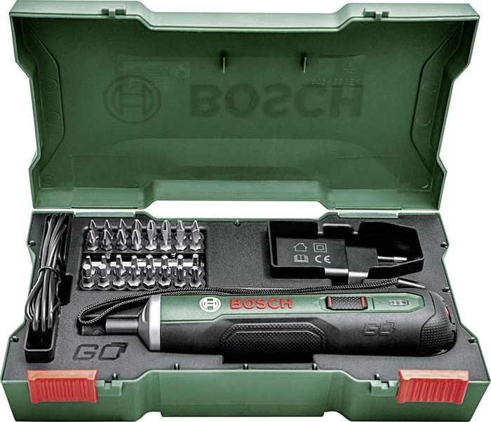 Bosch DIY PushDrive Akku-Stabschrauber inkl. Werkzeugbox + Akku 1.5Ah + Zubehör