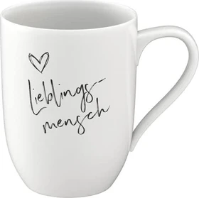 Villeroy & Boch Statement Becher mit Henkel Lieblingsmensch 280ml
