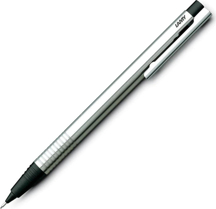 Lamy logo Edelstahl Druckbleistift HB 0.7mm graphit, silber/schwarz