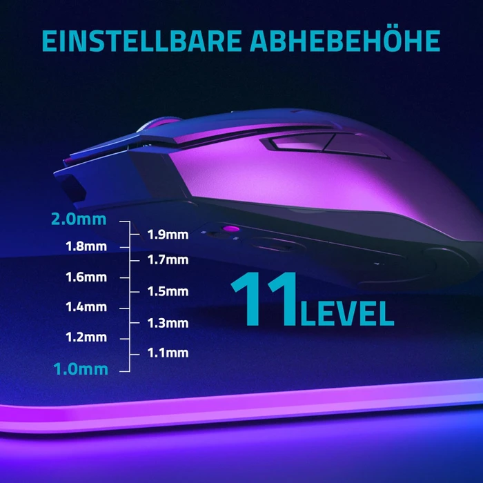Rapoo VT2PRO 8K/4K Wireless Gaming Mouse schwarz, USB