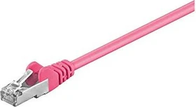 goobay Patchkabel, Cat5e, F/UTP, RJ-45/RJ-45, 5m, rosa
