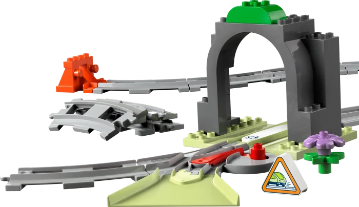 LEGO DUPLO - Eisenbahntunnel und Schienen - Erweiterungsset