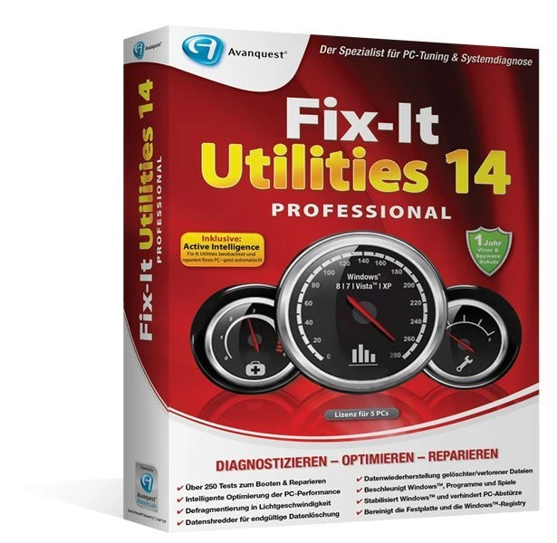Avanquest Fix-It Utilities 14.0 Professional, ESD (deutsch) (PC)