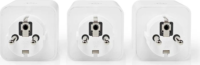 Nedis WLAN Smart-Stecker, 3680W, Typ F, Smart-Steckdose, 3er-Pack