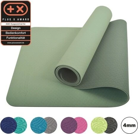 Schildkröt Bicolor Yoga Fitnessmatte grün/moosgrün