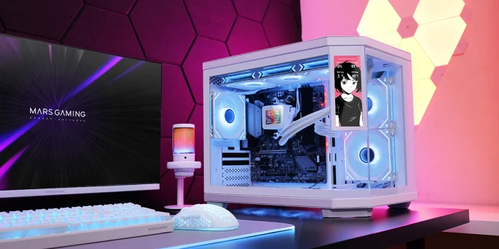 Mars Gaming MC-3TCORELCDM Black, Glasfenster