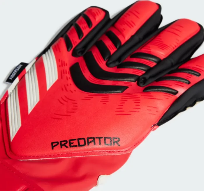 adidas Predator Match Fingersave Torwarthandschuhe pure ruby/lucid red/black (Junior)