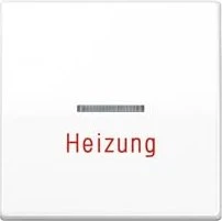 Jung Serie AS Wippe Duroplast mit Aufschrift "Heizung", alpinweiß