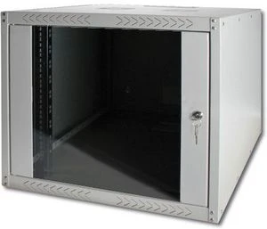 Digitus Professional Dynamic Basic Serie Wandschrank 7HE, Sicherheitsglastür, IP2X, grau, 450mm tief