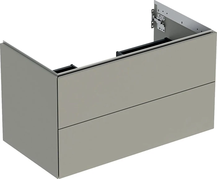 Geberit ONE Unterschrank für Waschtisch, mit zwei Schubladen, 90cm, greige/lackiert matt