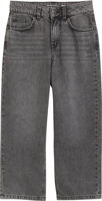 Tom Tailor Baggy Jeans mit recycelter Baumwolle Jeans used mid stone grey denim (Junior)