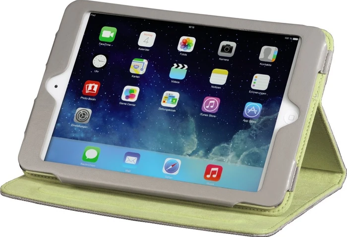 Hama Portfolio Lissabon für Apple Schutzhülle für iPad mini silber/grün