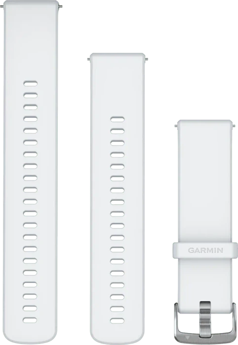 Garmin Schnellwechsel Ersatzarmband 22mm Silikon whitestone/silver