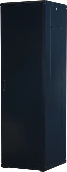 Rockstable 19" Serverschrank 42HE, Sicherheitsglastür, IP2X, schwarz, 600mm tief