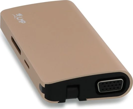 LMP USB-C Travel Dock, 9-Port, USB-C 3.0 [Stecker], gold