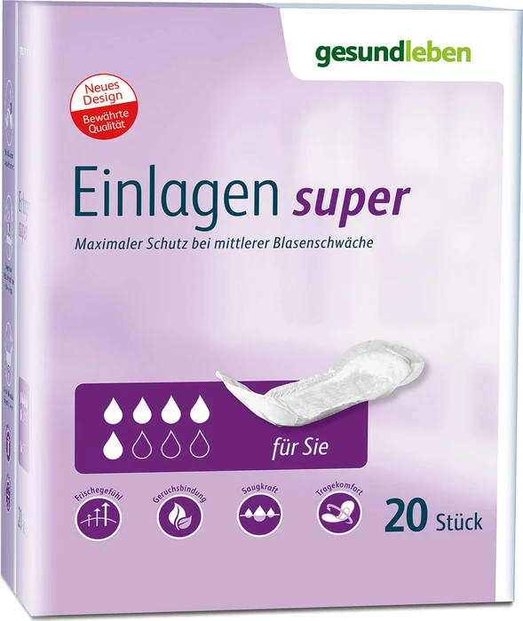 Gesundleben super Hygieneeinlage, 120 Stück (6x 20 Stück)