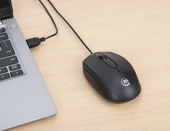 Manhattan Comfort II Optische Maus schwarz, USB