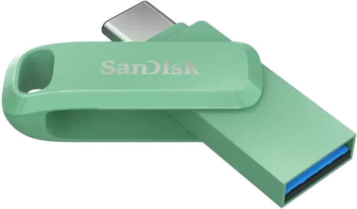SanDisk Ultra Dual Drive Go USB Type-C 2TB Absinthe Green, USB-A + USB-C, USB 3.2 Gen 1×1