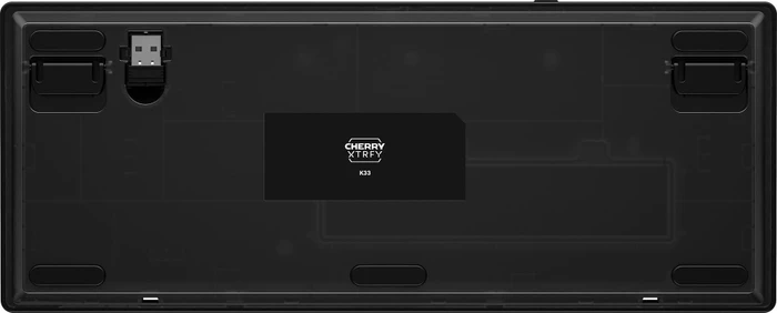 Cherry Xtrfy K33 Compact Wireless, schwarz, LEDs RGB, USB/Bluetooth, FR