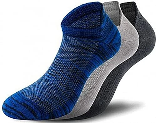 Lenz Performance Sneaker Tech Socken marine mele/grau mele/schwarz, 3 Paare