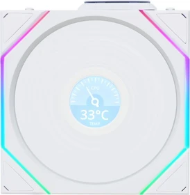 Lian Li Uni Fan TL LCD Wireless 140 RGB Reverse Blade, weiß, LED-Steuerung, 140mm