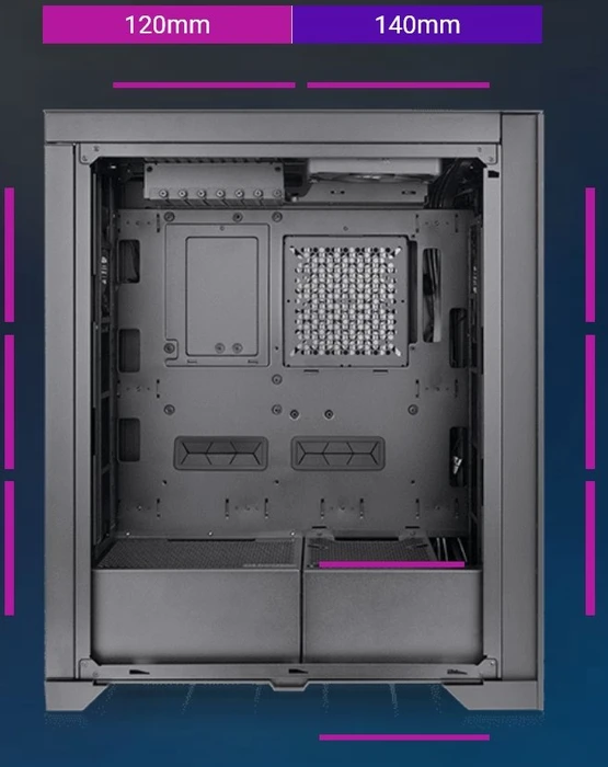 Thermaltake CTE T500 Air, schwarz, Glasfenster