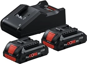Bosch Professional ProCORE Starterset 18V, 4.0Ah, Li-Ionen, 2 Akkus [8.0Ah] [144Wh]