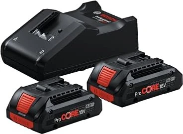 Bosch Professional ProCORE Starterset 18V, 4.0Ah, Li-Ionen, 2 Akkus [8.0Ah] [144Wh]