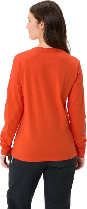 Vaude Logo Shirt langarm glowing red (Damen)