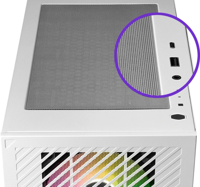 Cooler Master Elite 301 White, weiß, Glasfenster