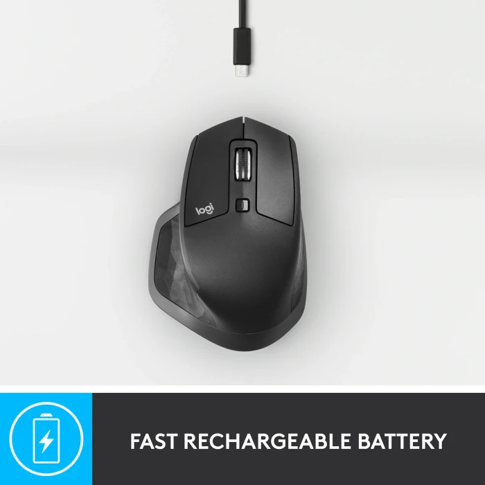 Logitech MX Master 2S Bluetooth Edition, Graphite, USB/Bluetooth