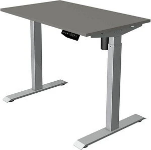 Kerkmann Move 1 elektrisch höhenverstellbarer Sitz-Steh-Schreibtisch 100x60cm graphit/silber