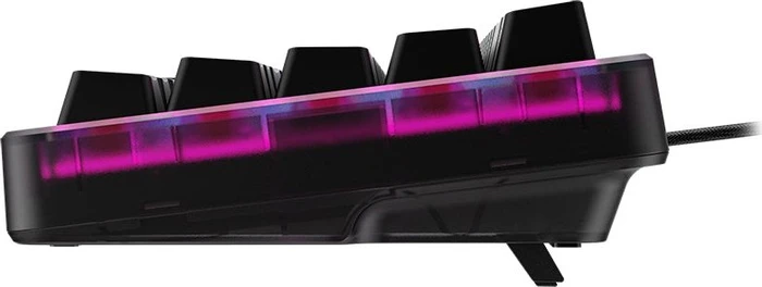 HP HyperX Origins 2 Pro 65, transparent/schwarz, LEDs RGB, HyperX RED, USB, US