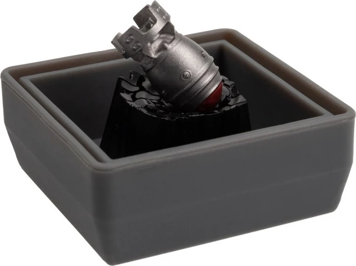 Zomoplus Aluminium Keycap Atombombe, Aluminium, rot/schwarz/silber, 1 Taste