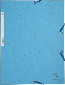 Exacompta Sammelmappe Colorspan 400g/m² mit Gummizug, A4, türkis, 25er-Pack
