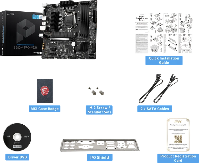MSI B560M Pro-VDH (Intel 1200)