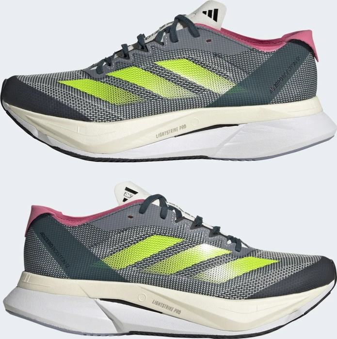 adidas Adizero Boston 12 arctic night/lucid lemon/carbon (Damen)