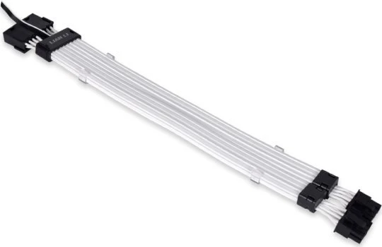 Lian Li Strimer Plus V2, 24-Pin ATX Verlängerungskabel, 6/8-Pin PCIe Verlängerungskabel, RGB beleuchtet, Set