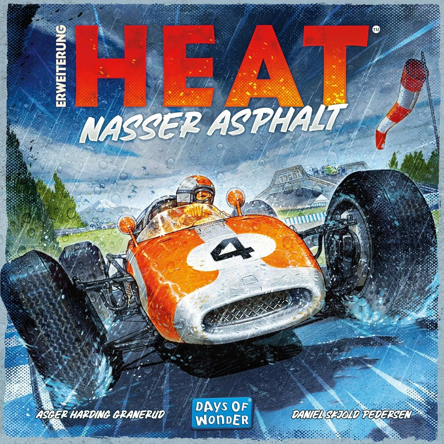 Days Of Wonder Heat – Nasser Asphalt Erweiterung (deutsch) – Rennspiel Für 1-7 Spieler Ab 10+ Jahren