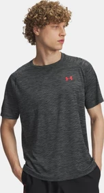 Under Armour Tech Textured Funktionsshirt kurzarm black/racer red (Herren)