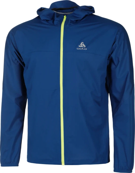 Odlo Waterproof X-Alp Performance Knit Laufjacke limoges/sharp green (Herren)