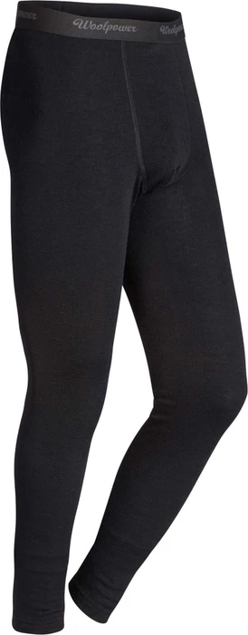 Woolpower Long Johns Lite Hose lang schwarz (Herren)