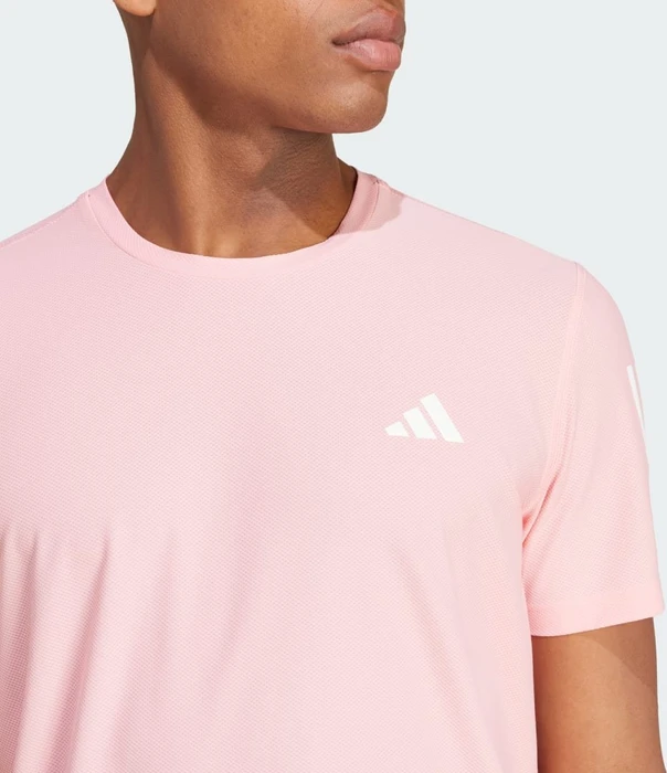 adidas Own The Run Laufshirt kurzarm semi pink spark (Herren)