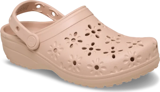 Crocs Classic Floral Cut-Out pink caramel