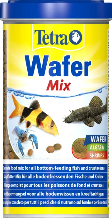 Tetra Wafer Mix Hauptfutter für Bodenfische und Krebse, 480g, 1l