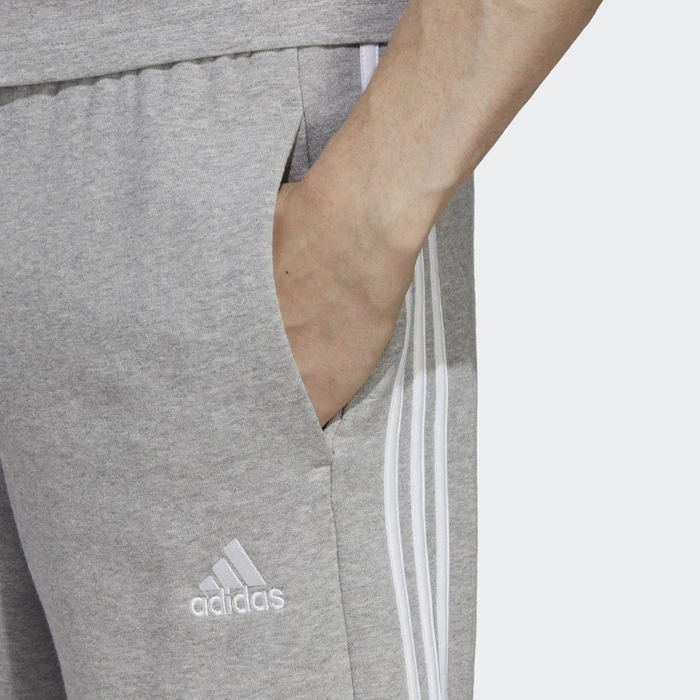 adidas Essentials French Terry 3-Streifen Shorts medium grey heather (Herren)