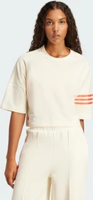 adidas Neuclassics T-Shirt kurzarm cream white/real coral (Damen)