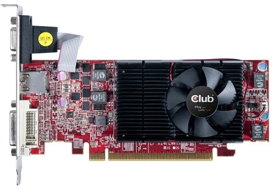 Club 3D Radeon R7 250E Low Profile, 1GB GDDR5, VGA, DVI, HDMI