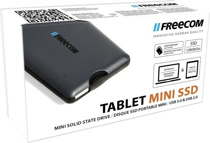 Freecom Tablet Mini SSD, 128GB, USB-A 3.0/USB 3.0 Micro-B