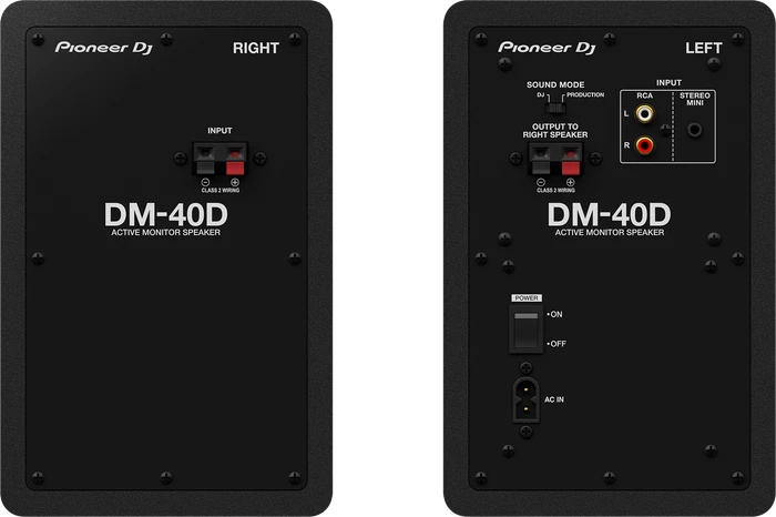 Pioneer DJ DM-40D schwarz, Paar